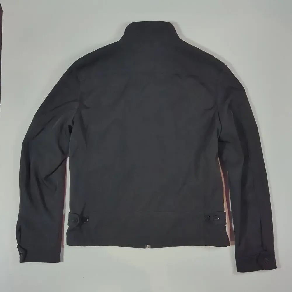Banana Republic Men's Black Lightweight Harrington Jacket Full Zip Size S